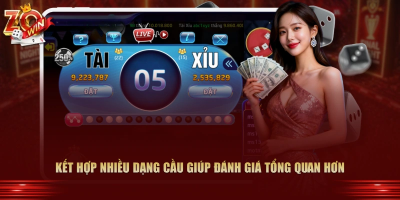 Dấu Hiệu Nhận Biết Cầu Bệt, Cầu 1-1 Trong Tài Xỉu 4 Kết hợp nhiều dạng cầu giúp đánh giá tổng quan hơn