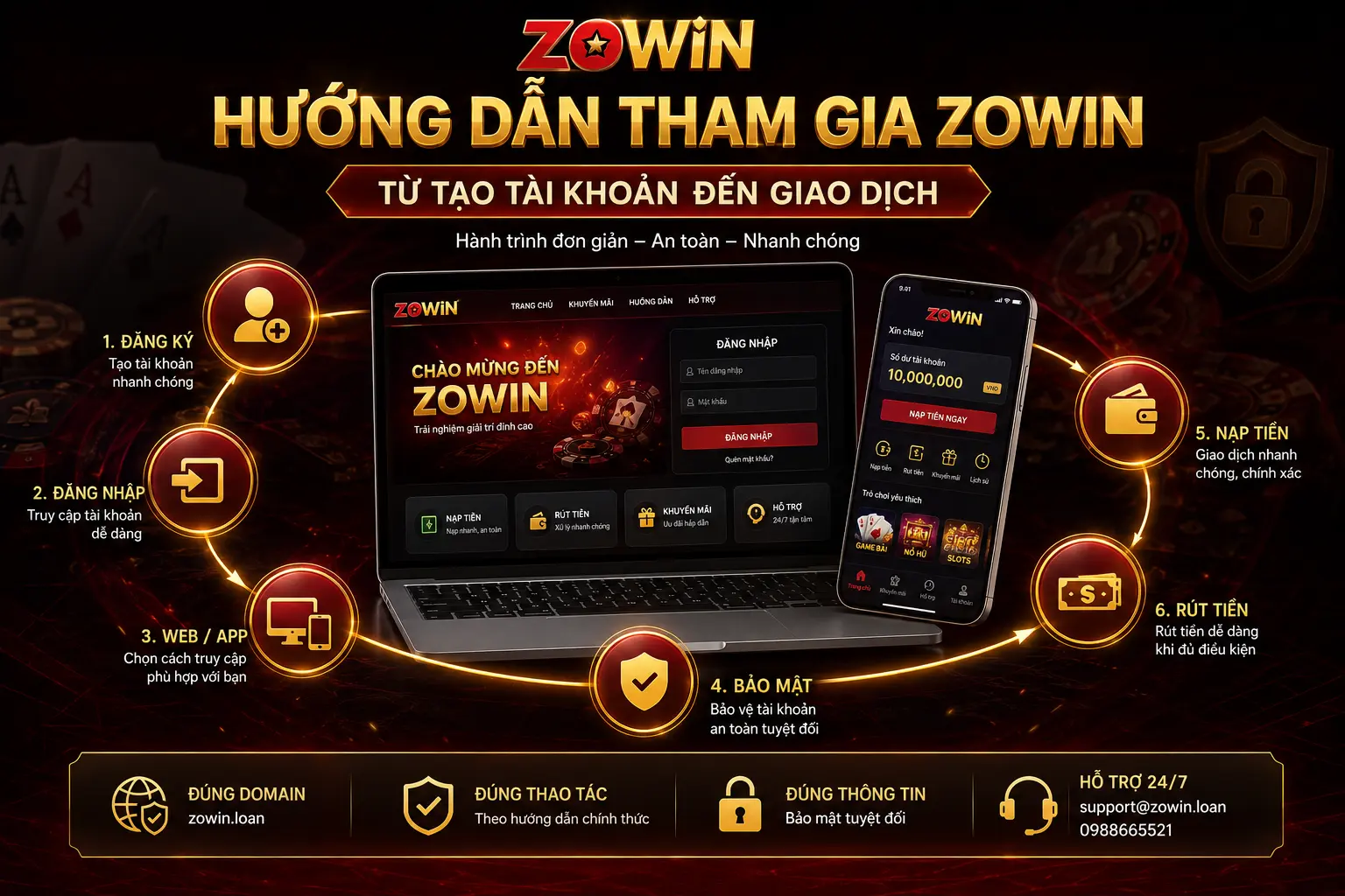 Bảo mật tài khoản ZOWIN dành cho người mới