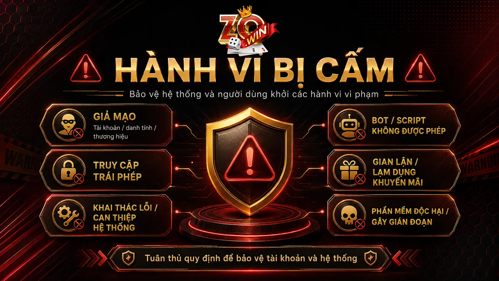 Các hành vi không được phép