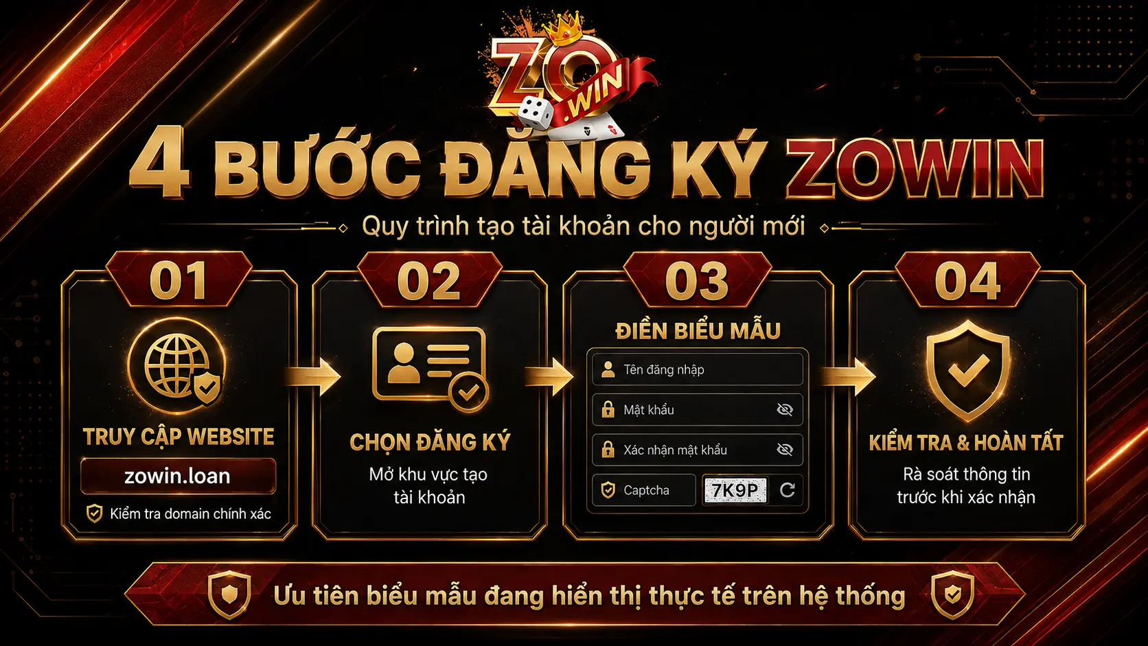 Hướng dẫn đăng ký ZOWIN từng bước