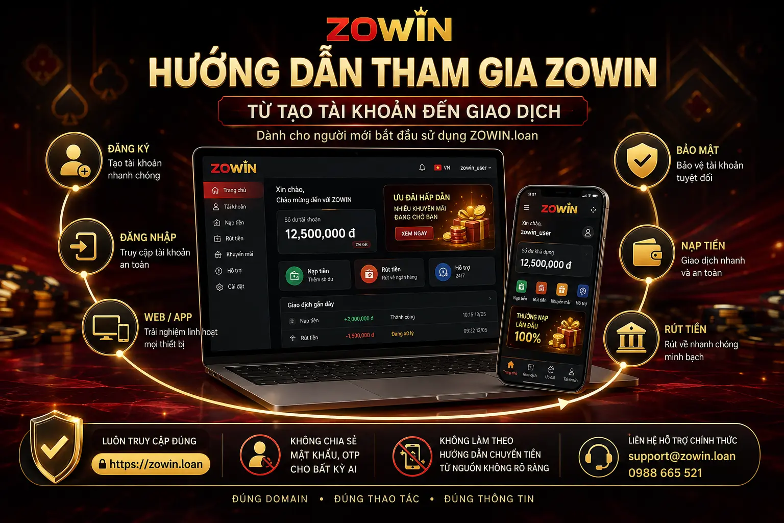 Nên dùng ZOWIN trên web hay tải app